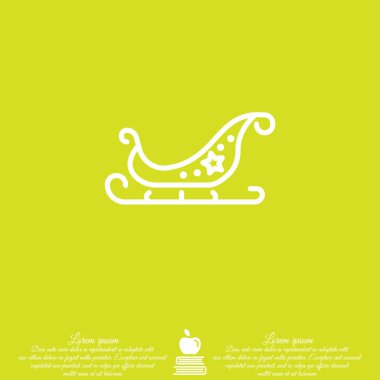 Noel babalar atlı kızak web satırı simgesi