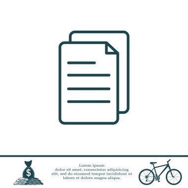 satırı Not kağıt simgesi