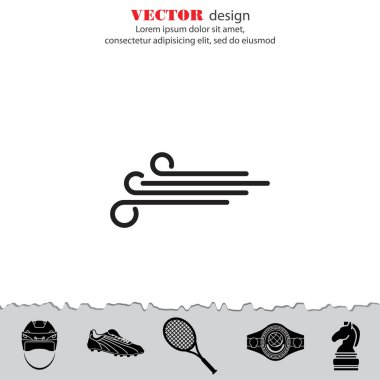 Rüzgar düz simgesi 