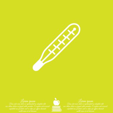 Web simgesi. Termometre