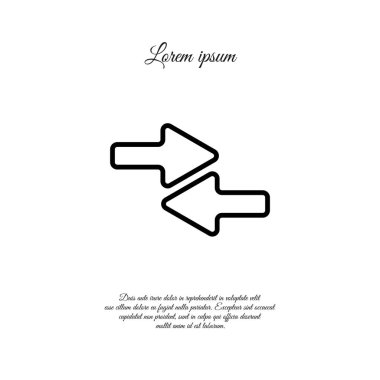 sol ve sağ okları simge