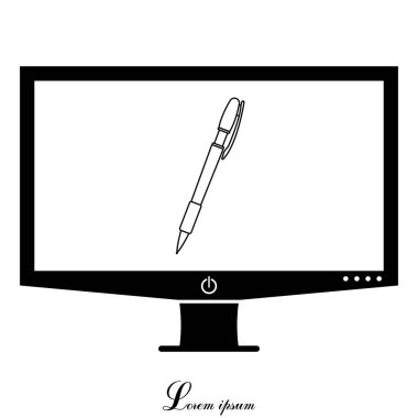 Tükenmez kalem satırı simgesi