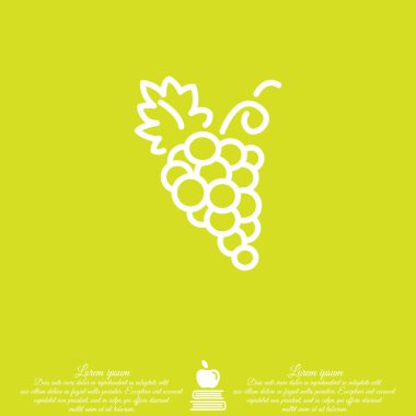 üzüm, illüstrasyon demet 