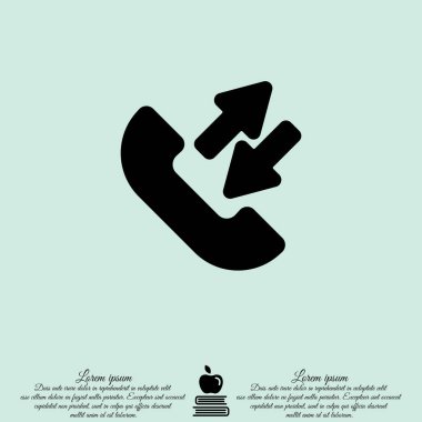 Gelen ve giden aramaları simgesi