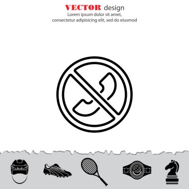 Yasaklı arama simgesi