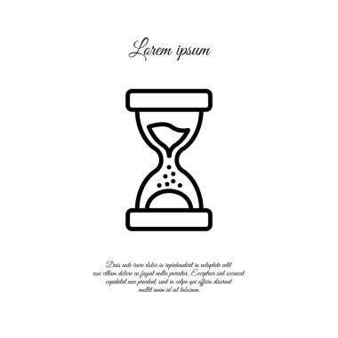 Kum saati web satırı simgesi