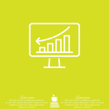 Web satırı simgesi. Monitör 