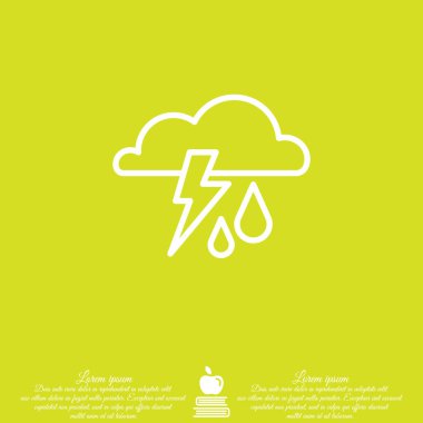 fırtına, bulutlar ve yağmur