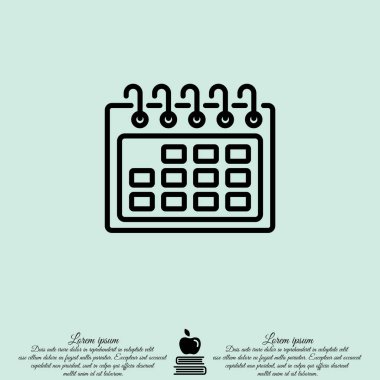 Takvim satırı simgesi