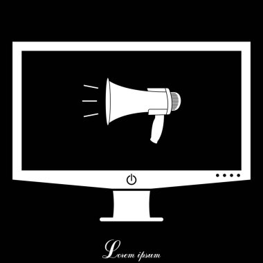 Tasarım megafon simgesinin