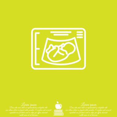 Ultrasonografi web satırı simgesi