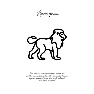 Aslan web satırı simgesi