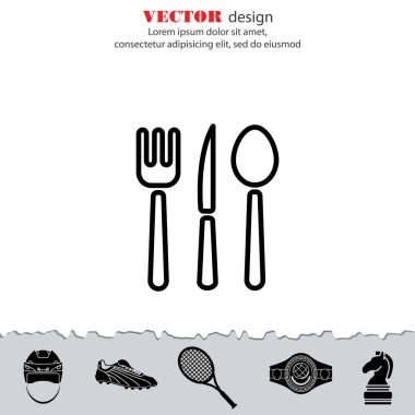 Çatal bıçak takımı web satırı simgesi