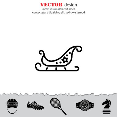 Noel babalar atlı kızak web satırı simgesi