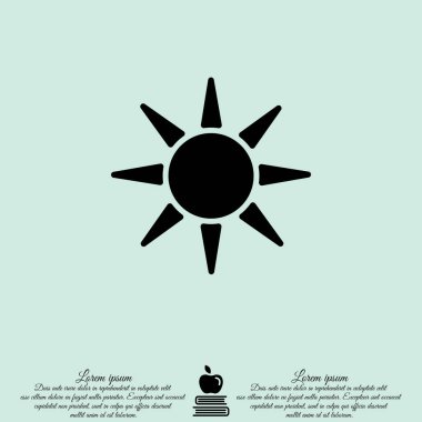 Düz güneş simgesi