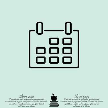 Takvim satırı simgesi