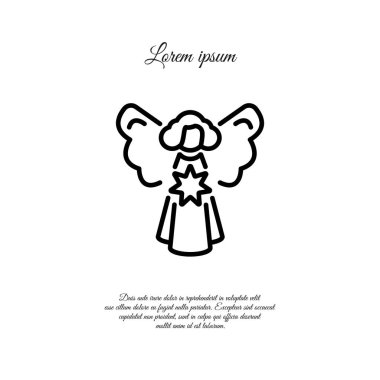 Noel melek Web satırı simgesi