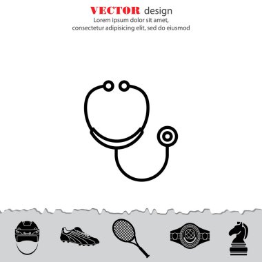 Sağlık stetoskop simgesi