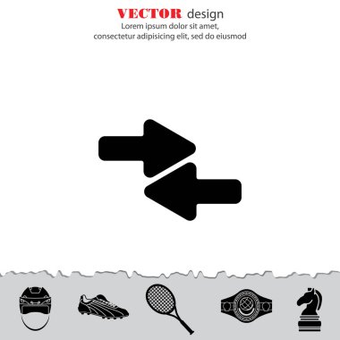 sol ve sağ okları simge