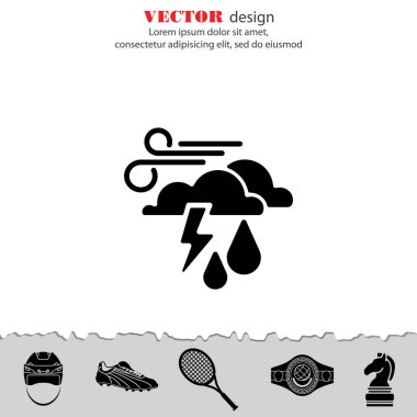 Thunderclouds, rüzgarlı hava