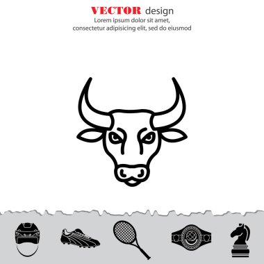 Boğa vahşi hayvan simgesi