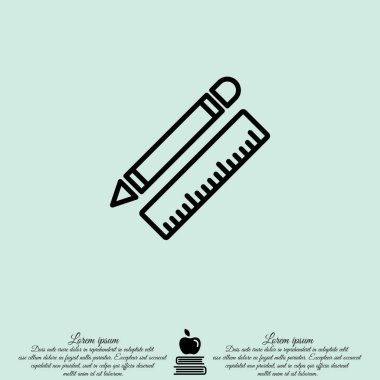 Cetvel ve kalem, ileti örneği