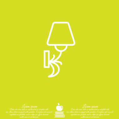 Duvar ışık, aplik satırı simgesi