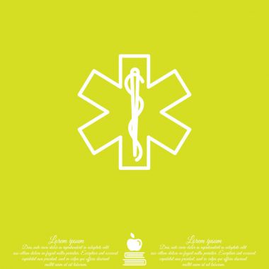 Web satırı simgesi. Tıp ambulans