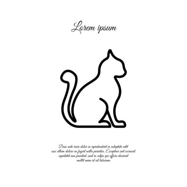 Kedi simgesi silüeti