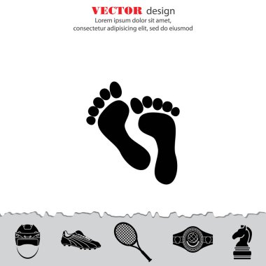 İnsan ayak izleri simgesi