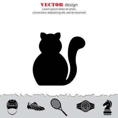 Kedi simgesi silüeti