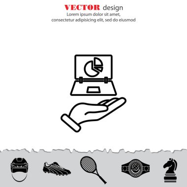 Web satırı simgesi. Dizüstü bilgisayar 