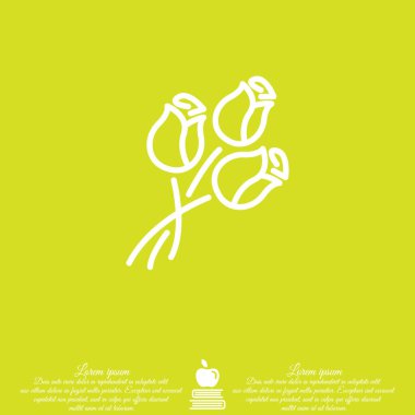 Buket gül simgesinin.