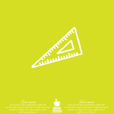 üçgen cetvel simgesi