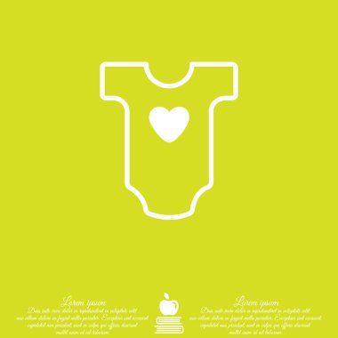 Web satırı simgesi. Bebek giysileri