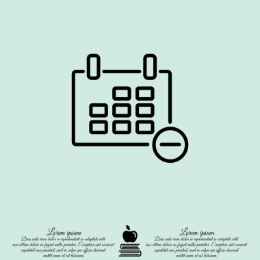 Takvim satırı simgesi