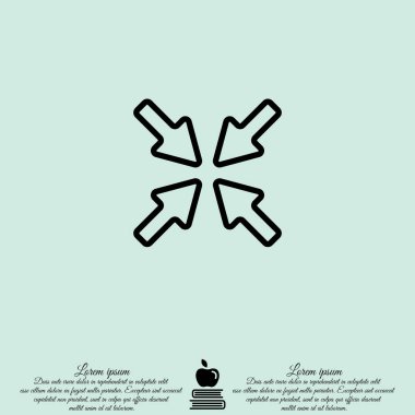 dört üst üste gelen ok simgesi