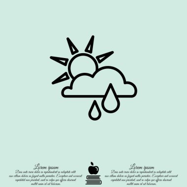 Güneş, bulut ve yağmur