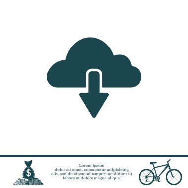 Bulut indirme simgesi