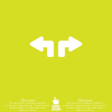 Web satırı simgesi. Oklar