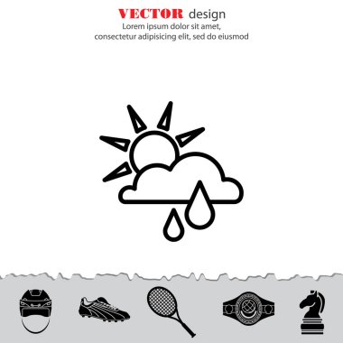 Güneş, bulut ve yağmur