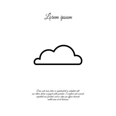 bulut satırı simgesi