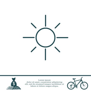 Düz güneş simgesi