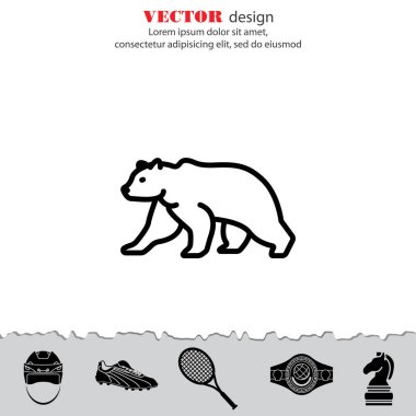 Ayı vahşi hayvan simgesi