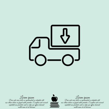 Web simgesi. Teslimat