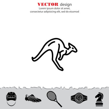 Kanguru web satırı simgesi