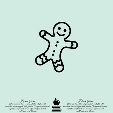 Noel gingerbread Web satırı simgesi