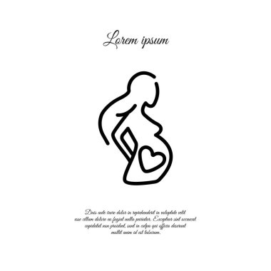  simge. Hamile kadın