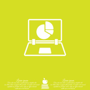 Web satırı simgesi. Dizüstü bilgisayar 