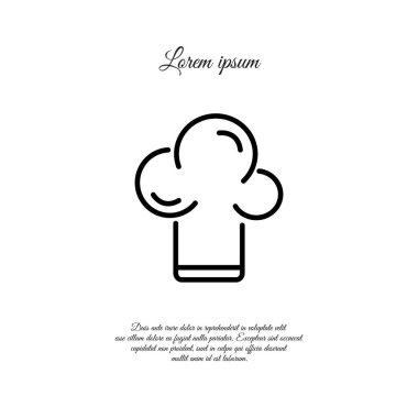 şef şapka simgesi